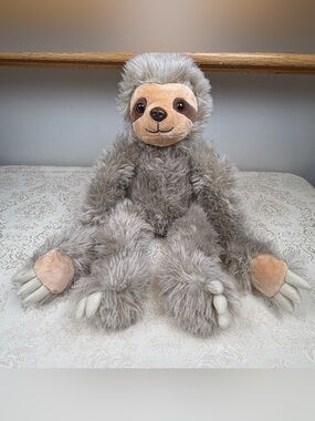 Teddy Mountain Gray Sloth Plush Toy - Soft Huggable Stuffed Animal